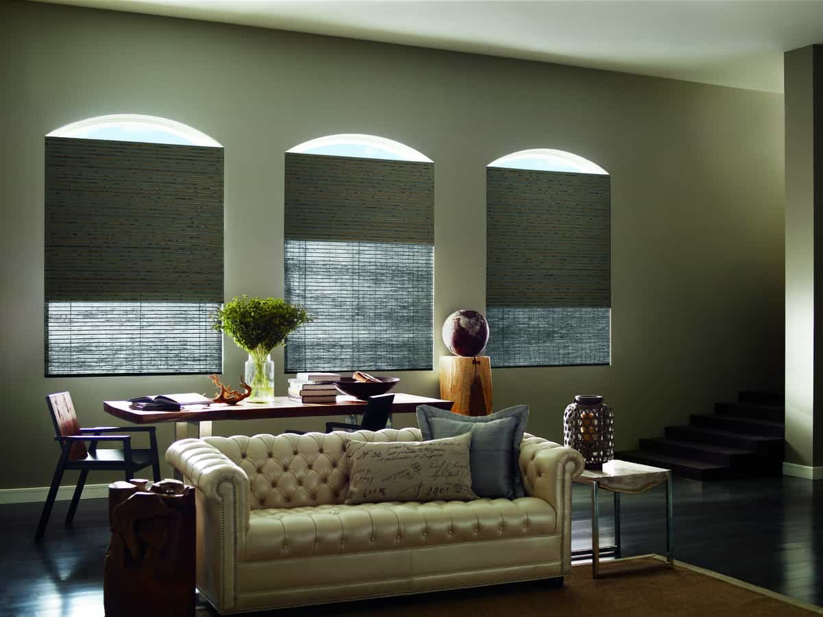 Provenance® Woven Wood near Seneca, South Carolina (SC) Hunter Douglas roman shades and vertical drapery