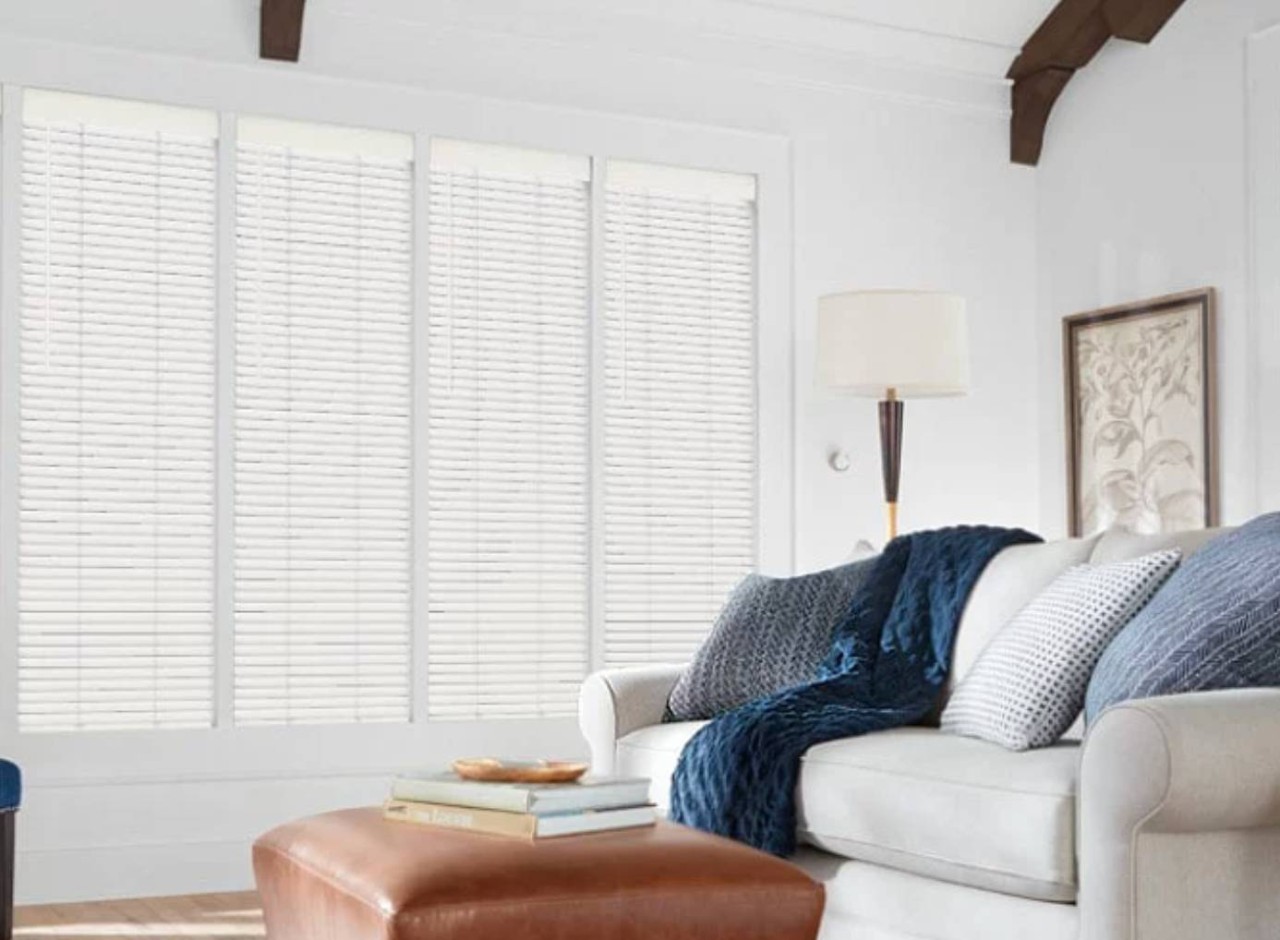 Hunter Douglas Parkland® Wood Blinds in a home near Seneca & Greenville, SC