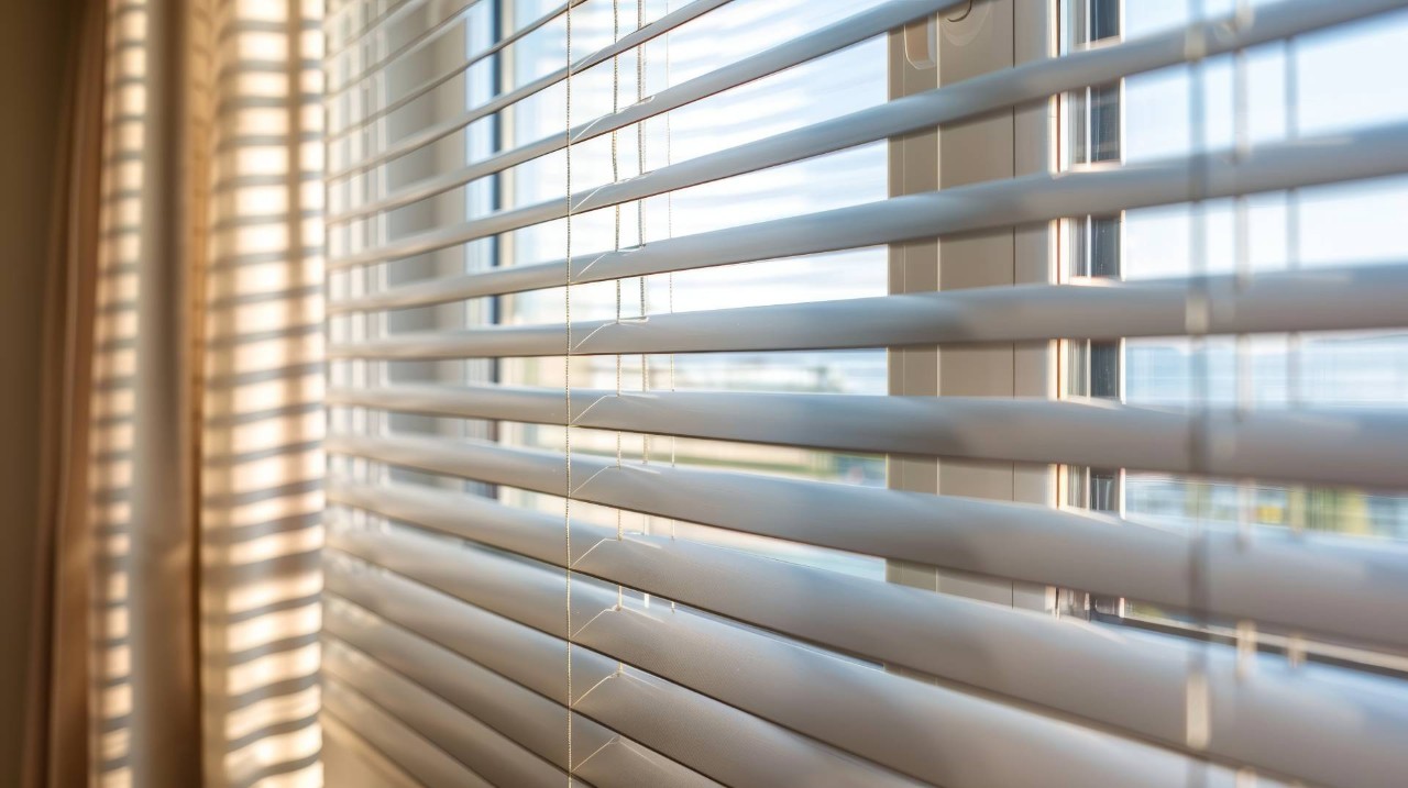 Window blinds covering a window near Seneca and Greenville, SC